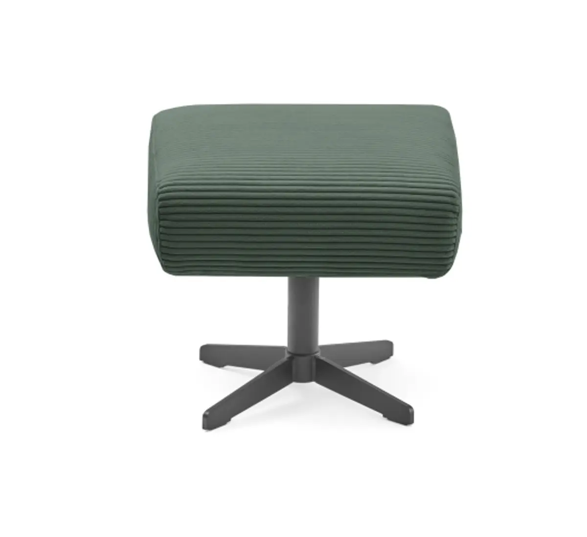 Hocker EILA - Stoff, Graugrün