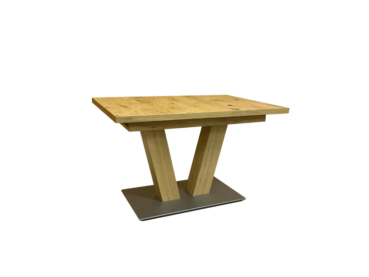 Esstisch EM Variantes - ausziehbar, LB ca. 120(168)x80 cm, Asteiche furniert