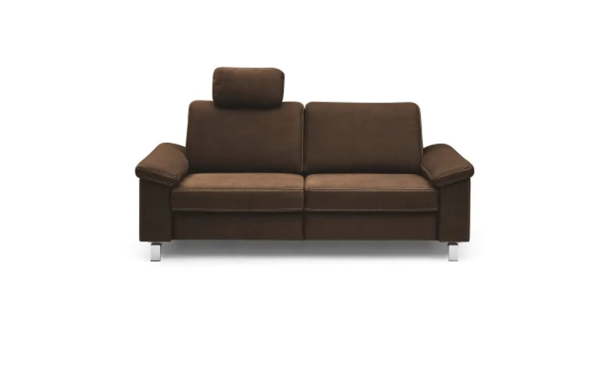 Sofa CALM PLUS - 3-Sitzer, 2x Relaxfunktion, Stoff, Dunkelbraun