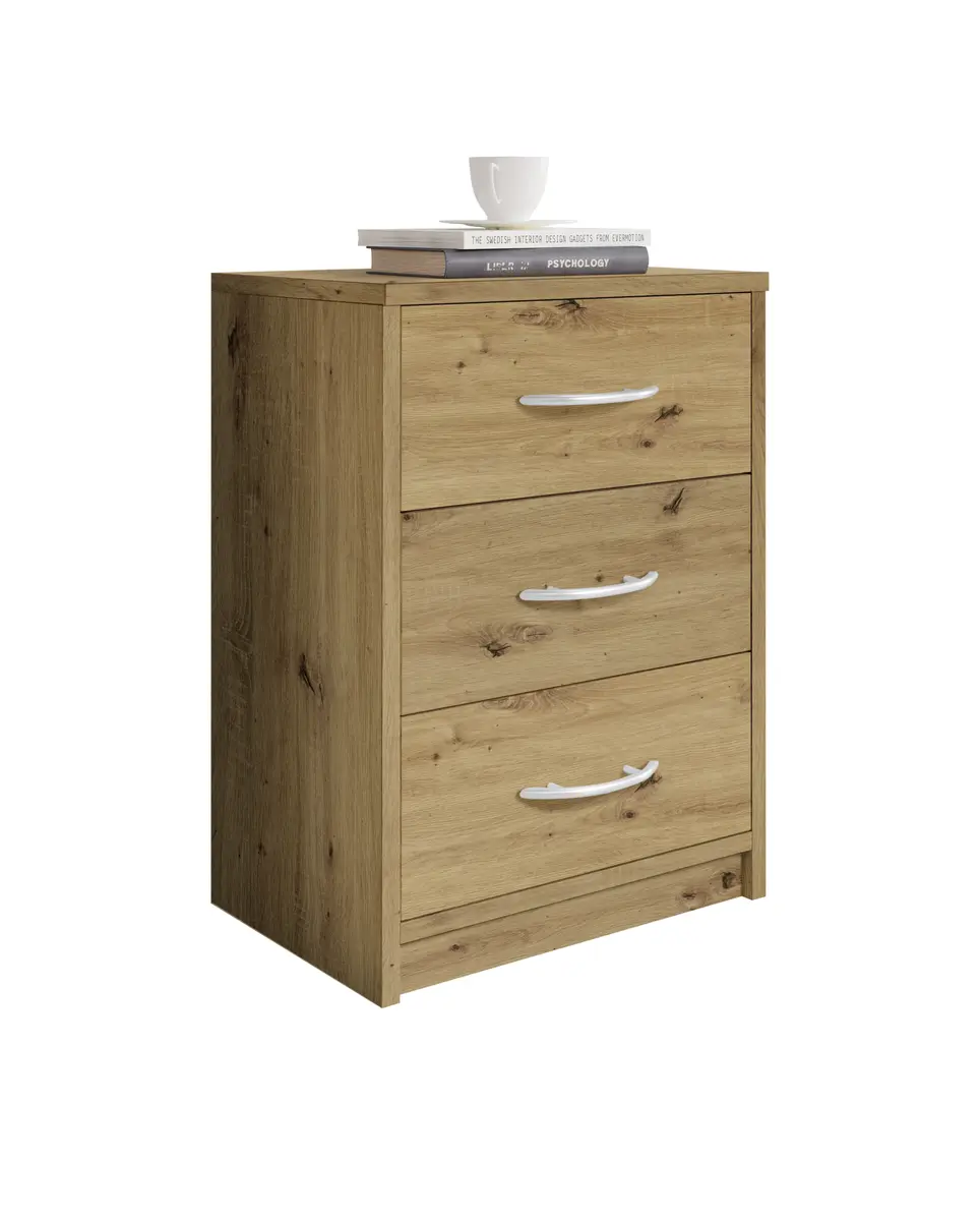 Nachtkommode - Eiche Dekor