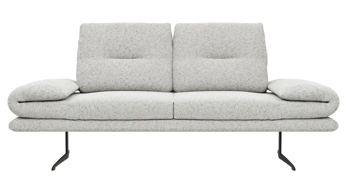 Sofa Lucero 2.0 - 2-Sitzer inkl. Rückenlehne verstellbar, Stoff, Offwhite