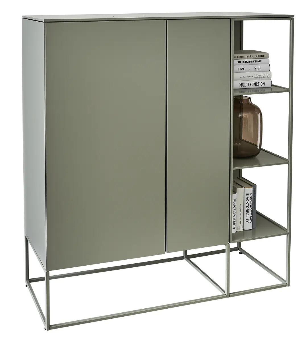 Highboard Catona - Lack Matt, Salbei