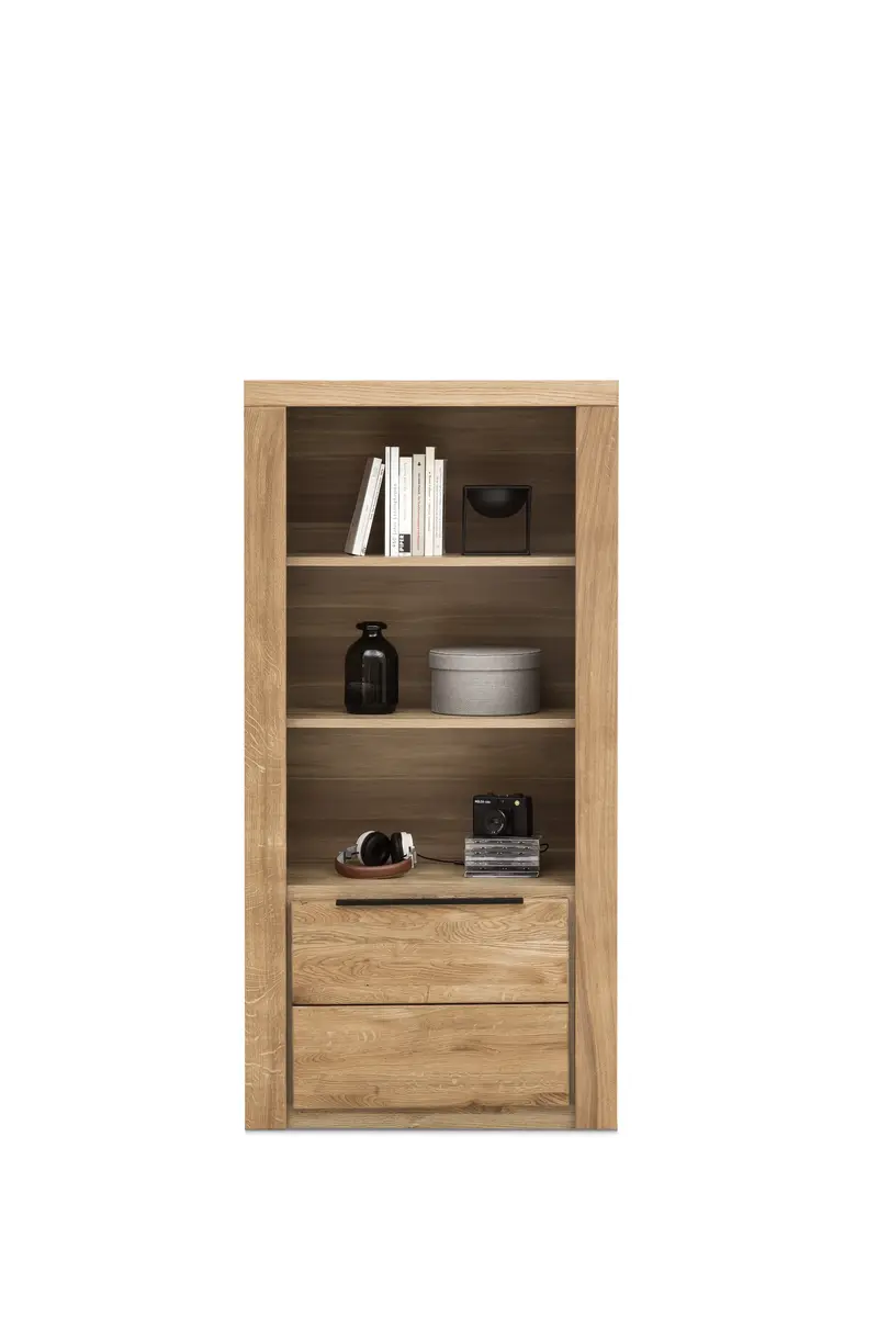 Regal - Eiche Dekor, Eiche Massiv, Geölt