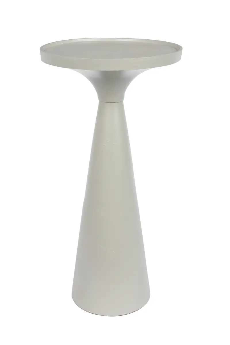 Beistelltisch Svala F - BHT ca. 28x56x28 cm, Aluminium, Hellgrau