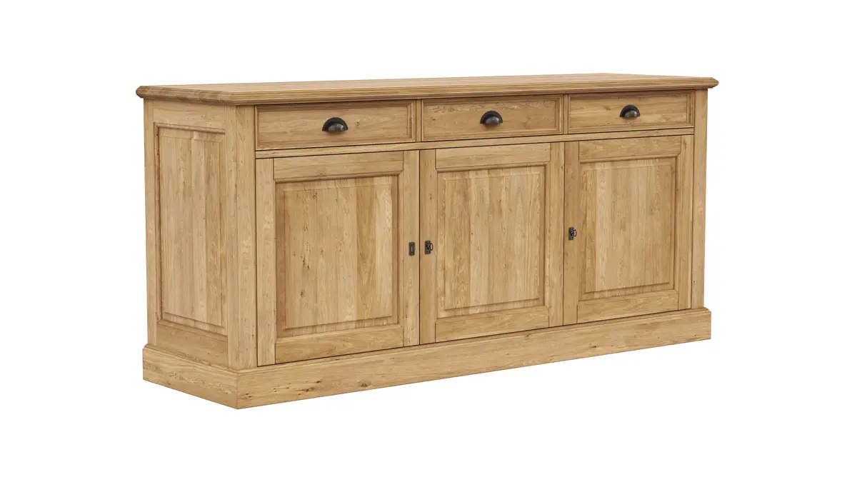 Sideboard Louisiana - Wildeiche teilmassiv, geölt