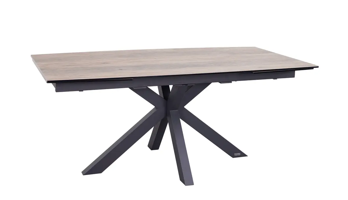 Esstisch MELANIA - ausziehbar, LB ca. 180x95 cm, Glaskeramik, Braun