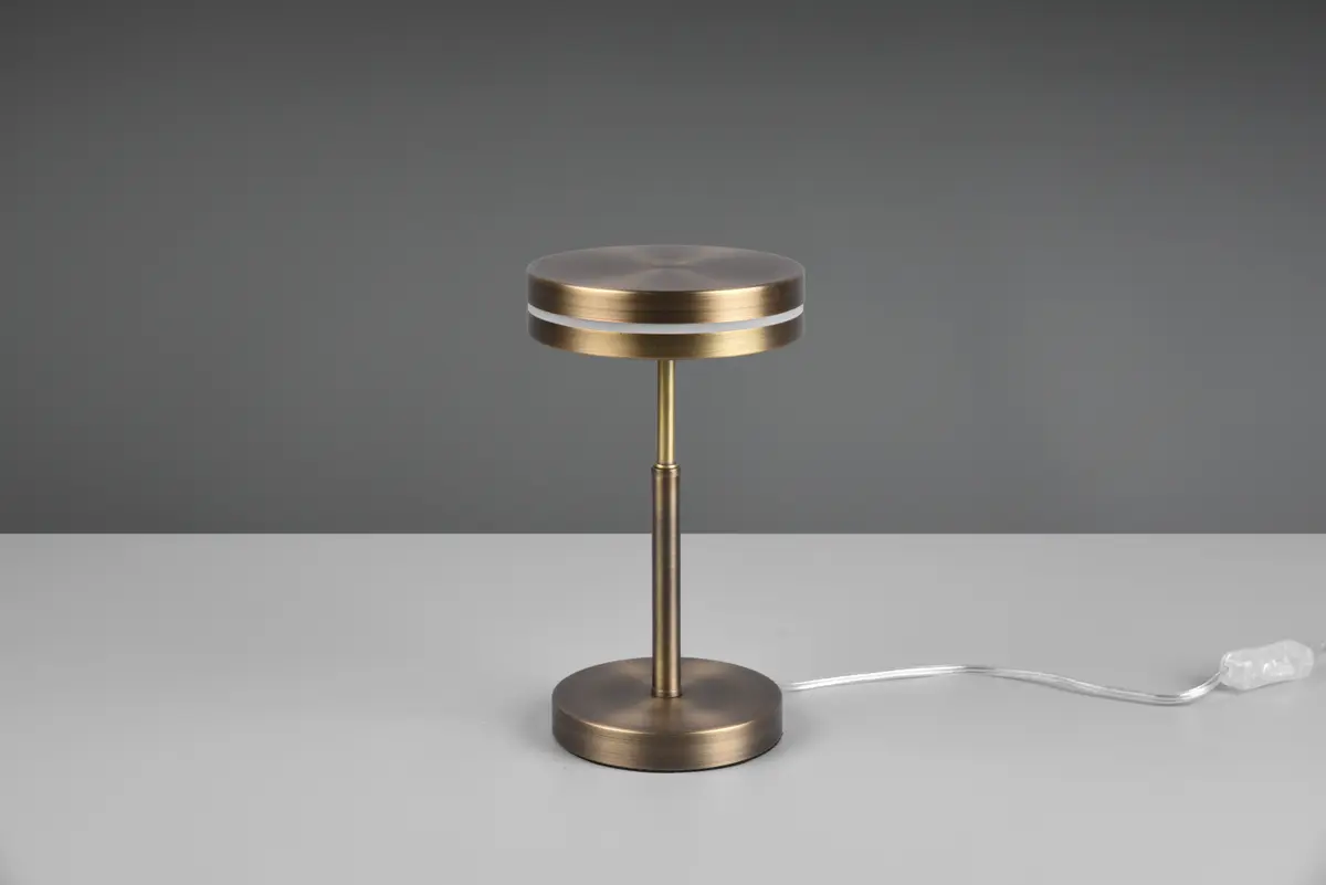 LED-Tischleuchte 526510104 - DH ca. 14x25 cm, Altmessingfarben