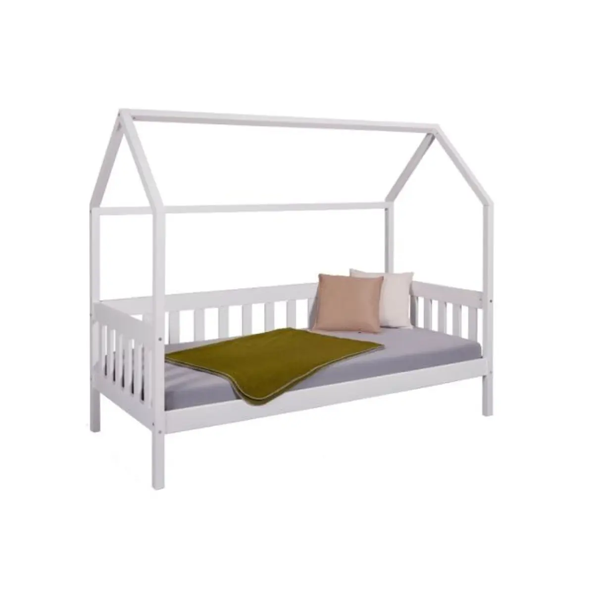 Bettgestell - Liegefläche ca. 90x200 cm, Weiß