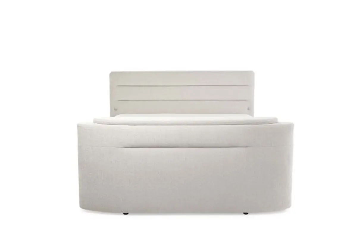 Boxspringbett JELLA MIX- Liegefläche ca. 180x200 cm, Stoff, Beige