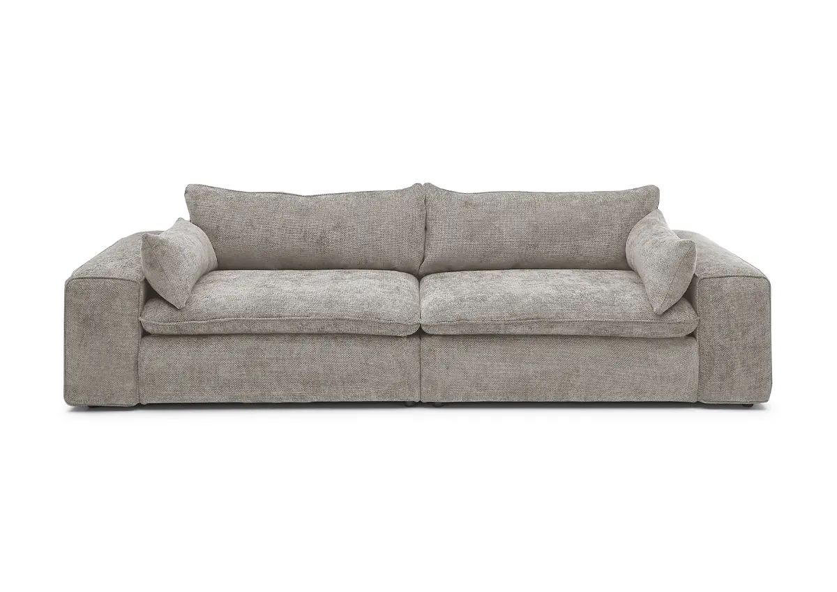 Sofa - 3-Sitzer, Stoff, Natur