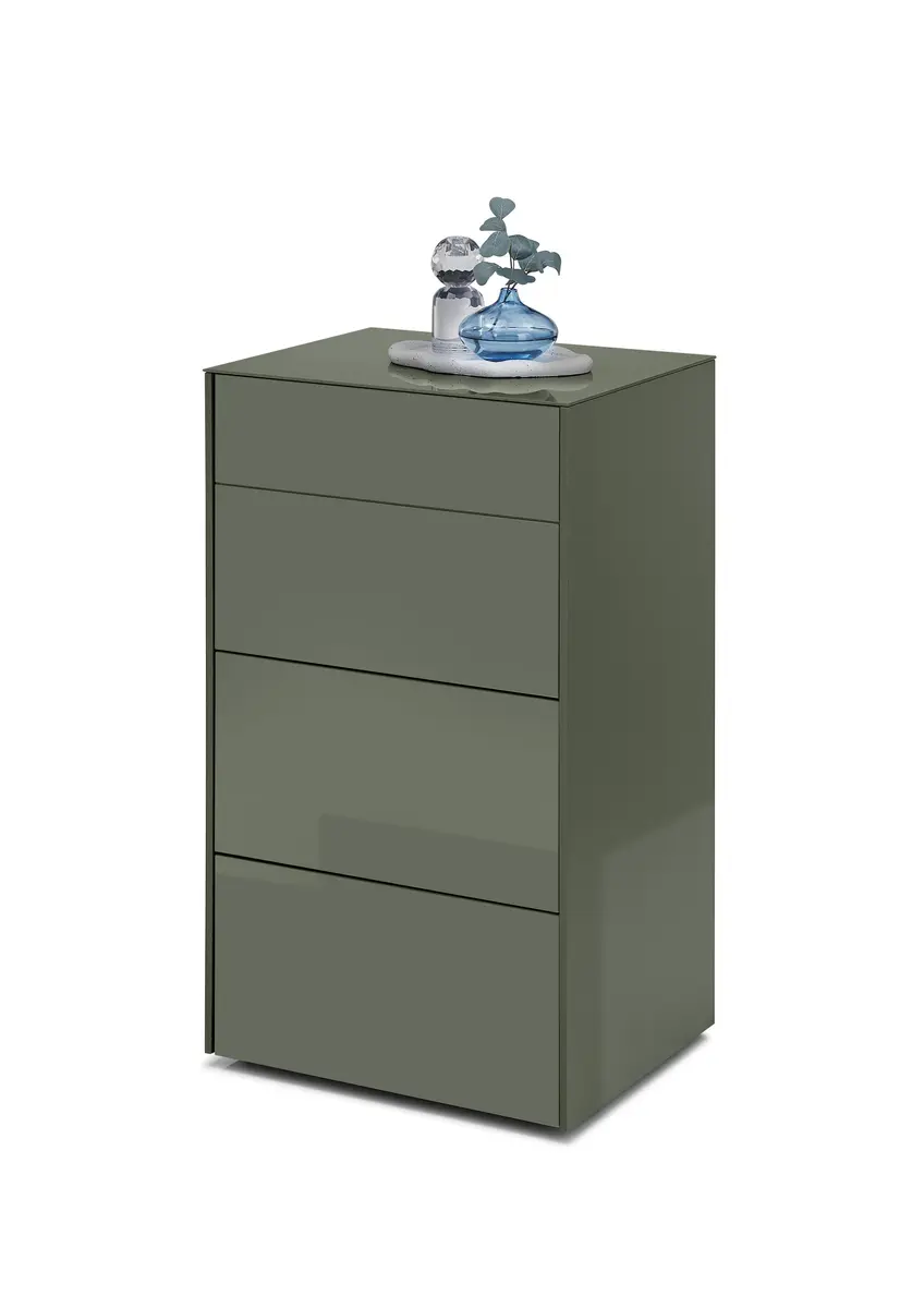 Kommode - B ca. 52 cm, Olivgrün