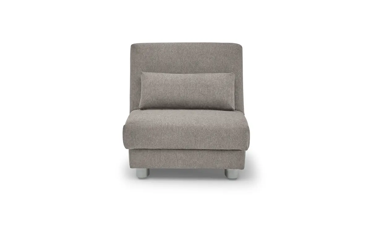 Funktionssessel EASY Optik A - 1-Sitzer, 80 cm inkl. Schlaffunktion, Stoff, Grau