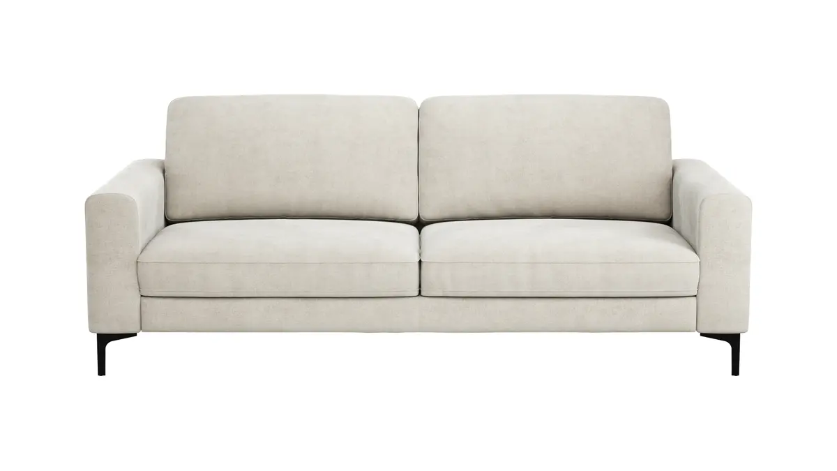 Sofa Oviedo - 3-Sitzer, Stoff, Natur