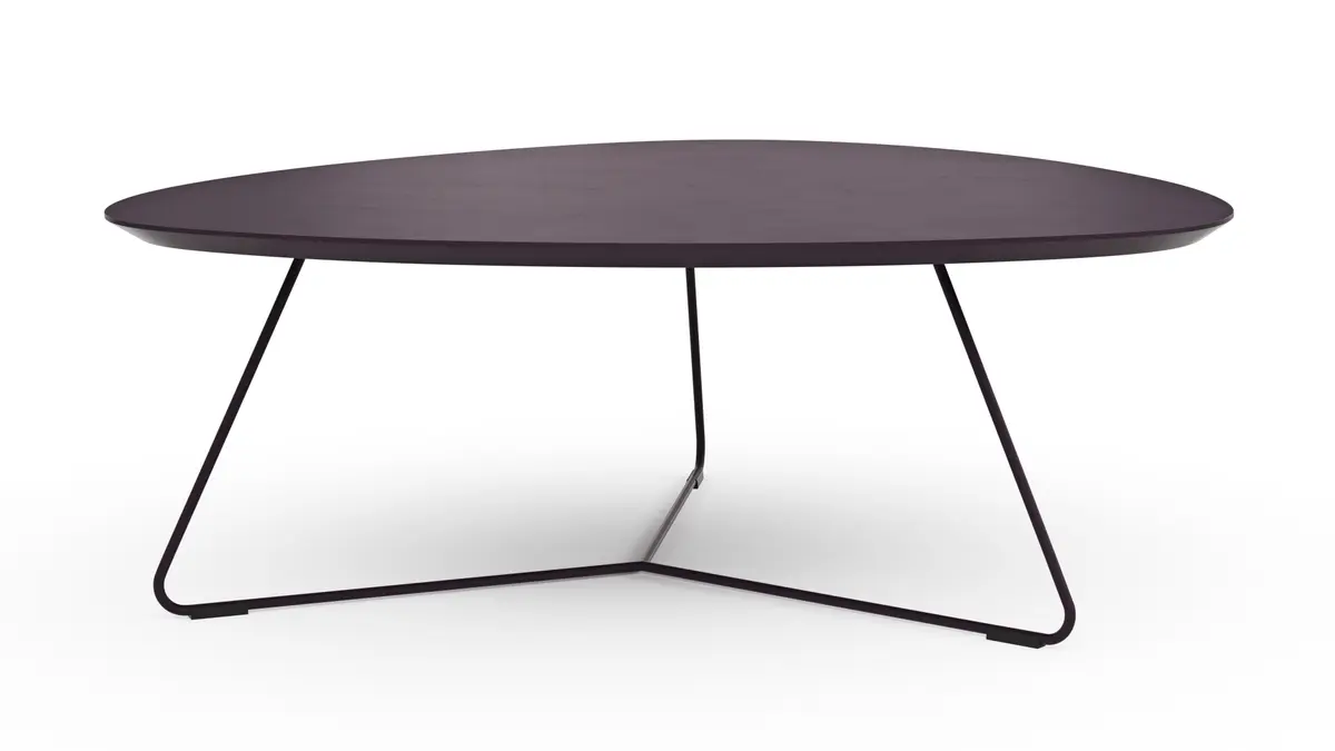 Couchtisch Fano - LBH ca. 87x78x33 cm, Fenix, Aubergine