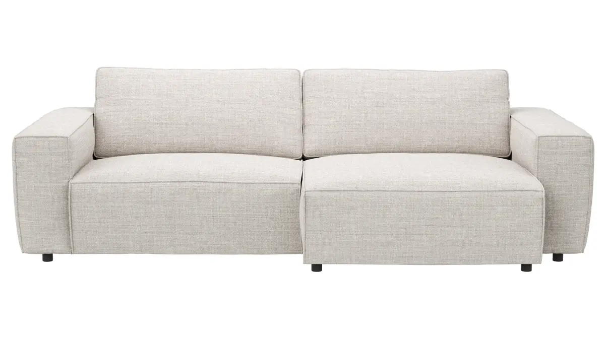 Sofa Lilaia - 1,5-Sitzer XL mit 1,5-Sitzer XL Tief, Stoff, Kaschmir