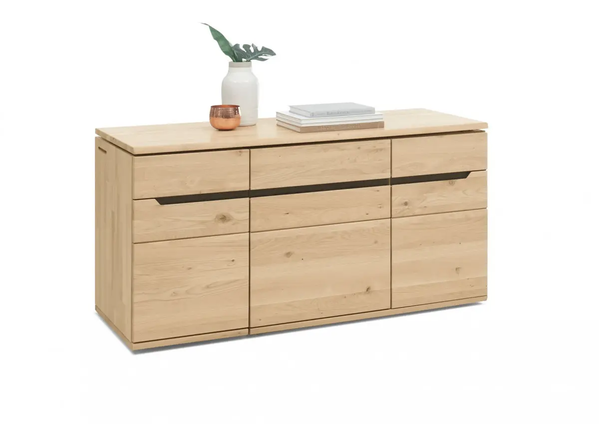 Verwandlungs-Sideboard - schwenkbar links, Wildeiche massiv