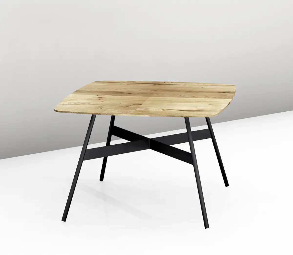 Couchtisch - LBH ca. 65x65x35 cm, Wildeiche furniert