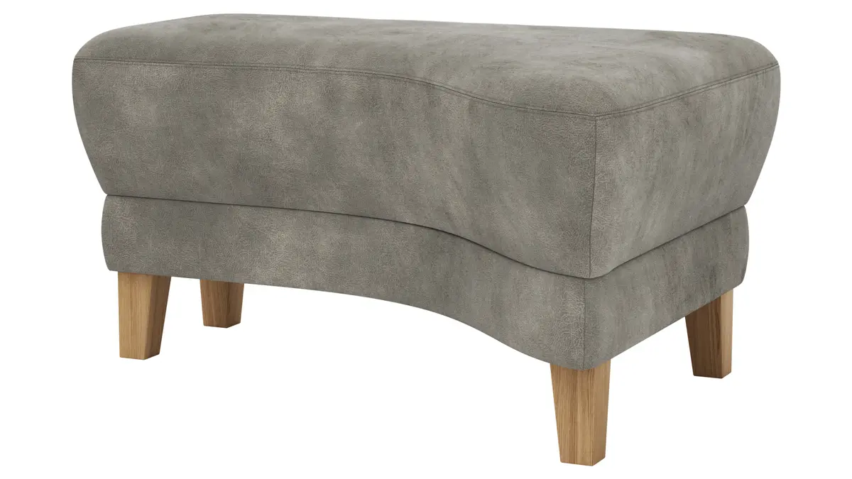 Hocker Stamford - gebogen, Rechts, LB ca. 89x65 cm, Stoff, Anthrazit