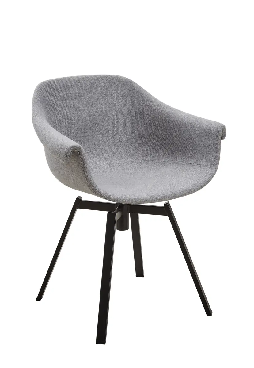 Stuhl Pando - Stoff, Grau