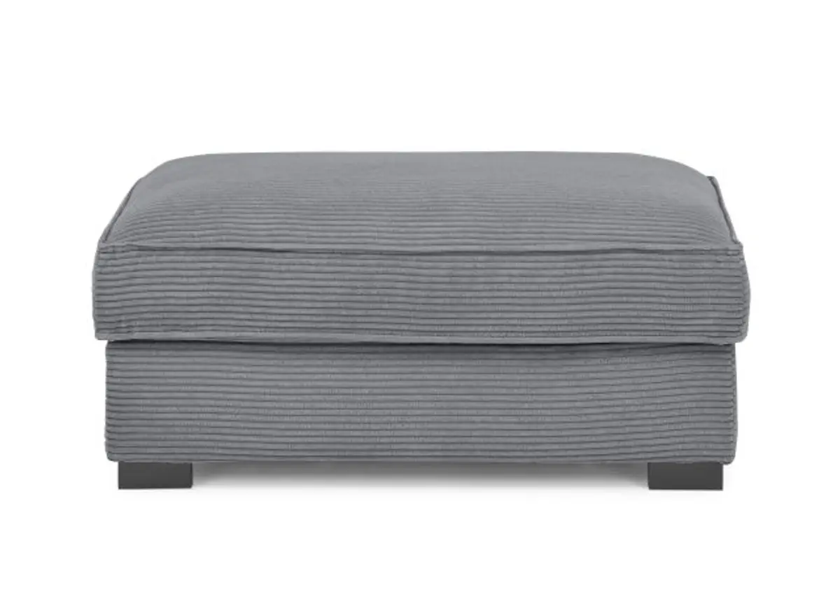 Hocker - Stoff, Grau