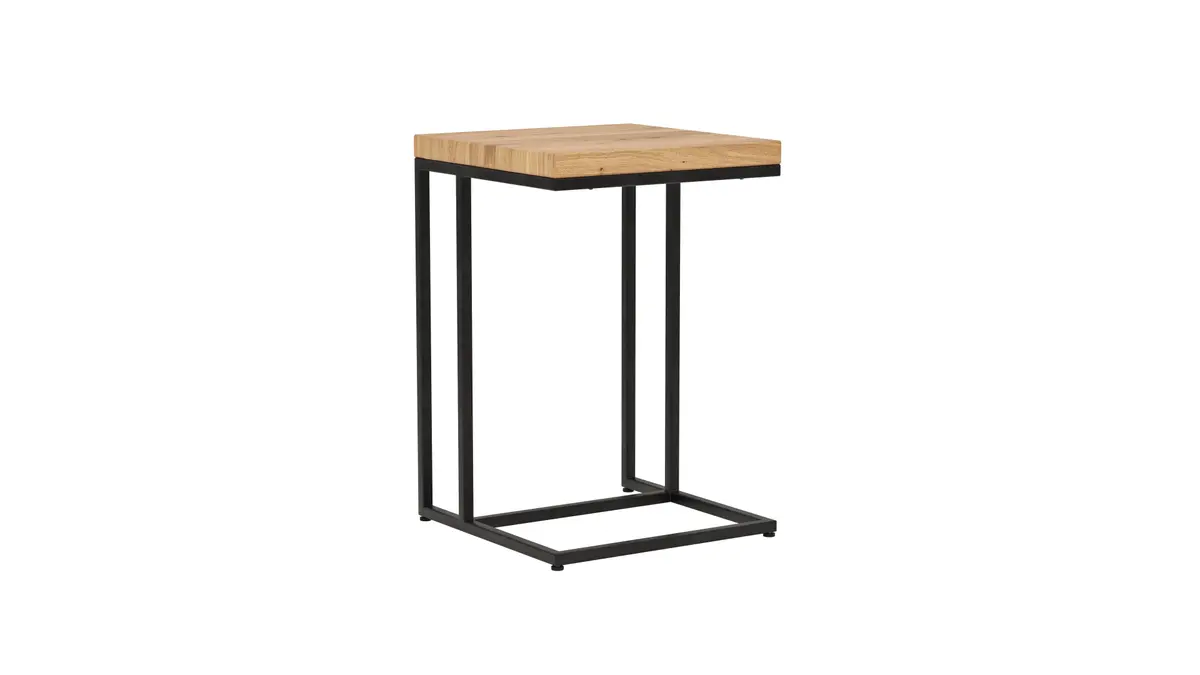 Beistelltisch Farmingdale - LBH ca. 45x45x67 cm, Eiche massiv, natur geölt