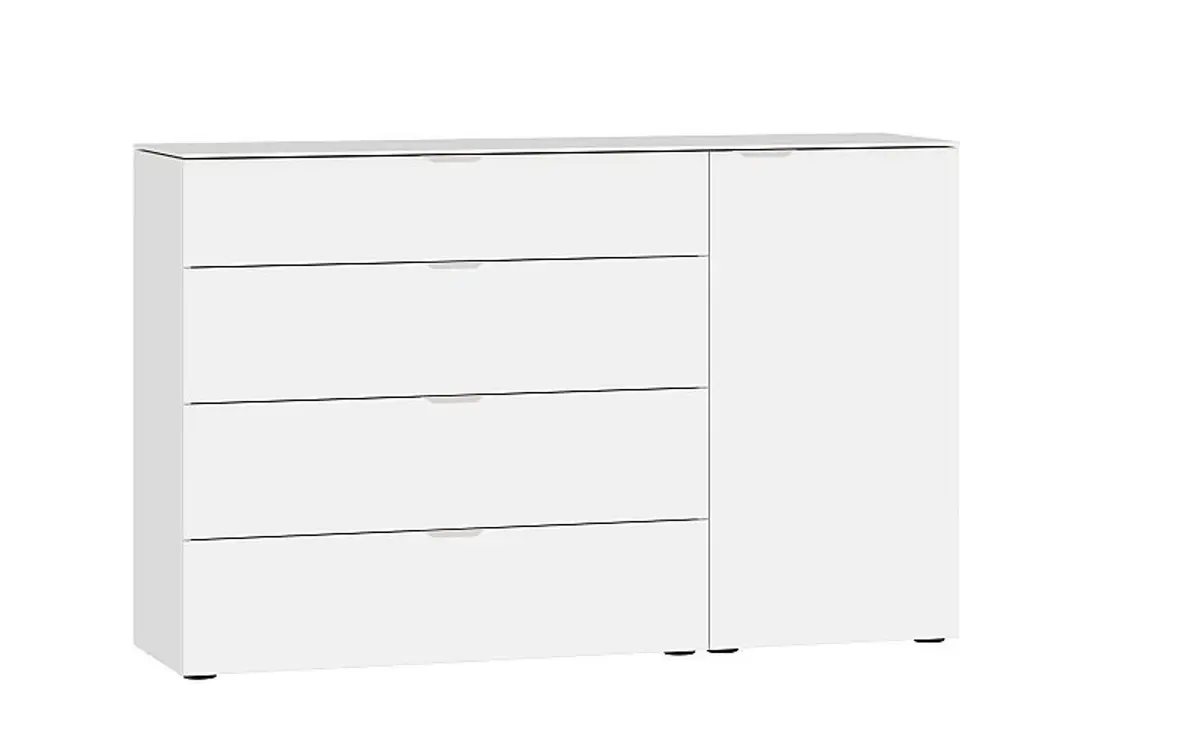 Kommode JOIN IT- Glas, Weiß, Matt, Weiß