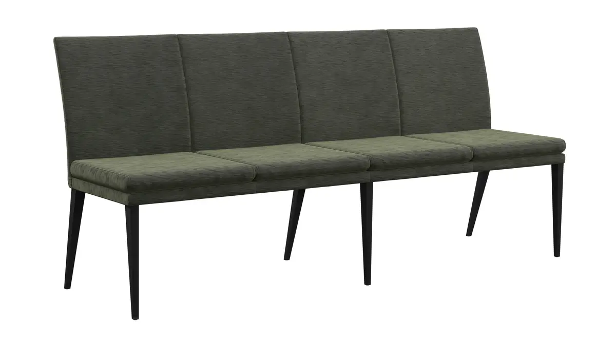 Polsterbank Saragossa - Breite ca. 200cm, Stoff, Eukalyptus