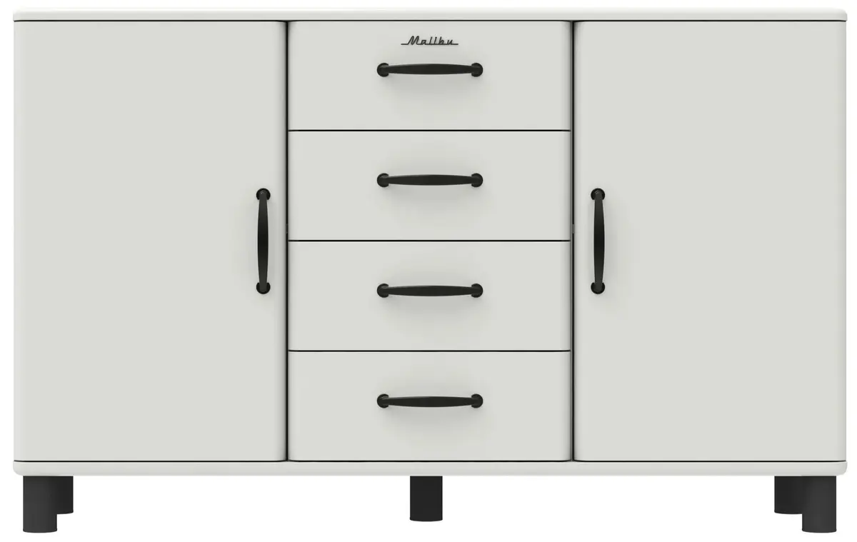 Kommode - B ca. 146 cm, Weiß