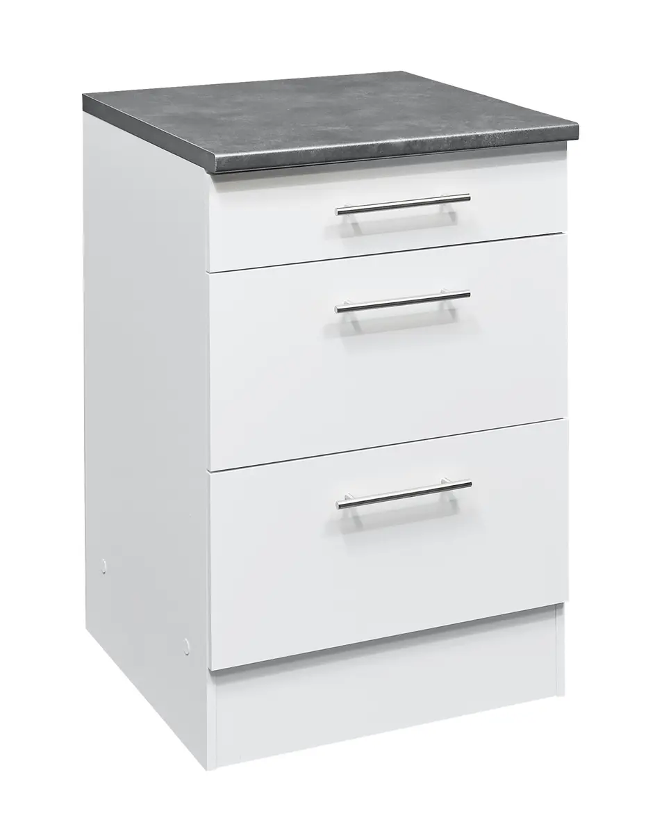 Unterschrank- B ca. 60 cm, Weiß, Matt