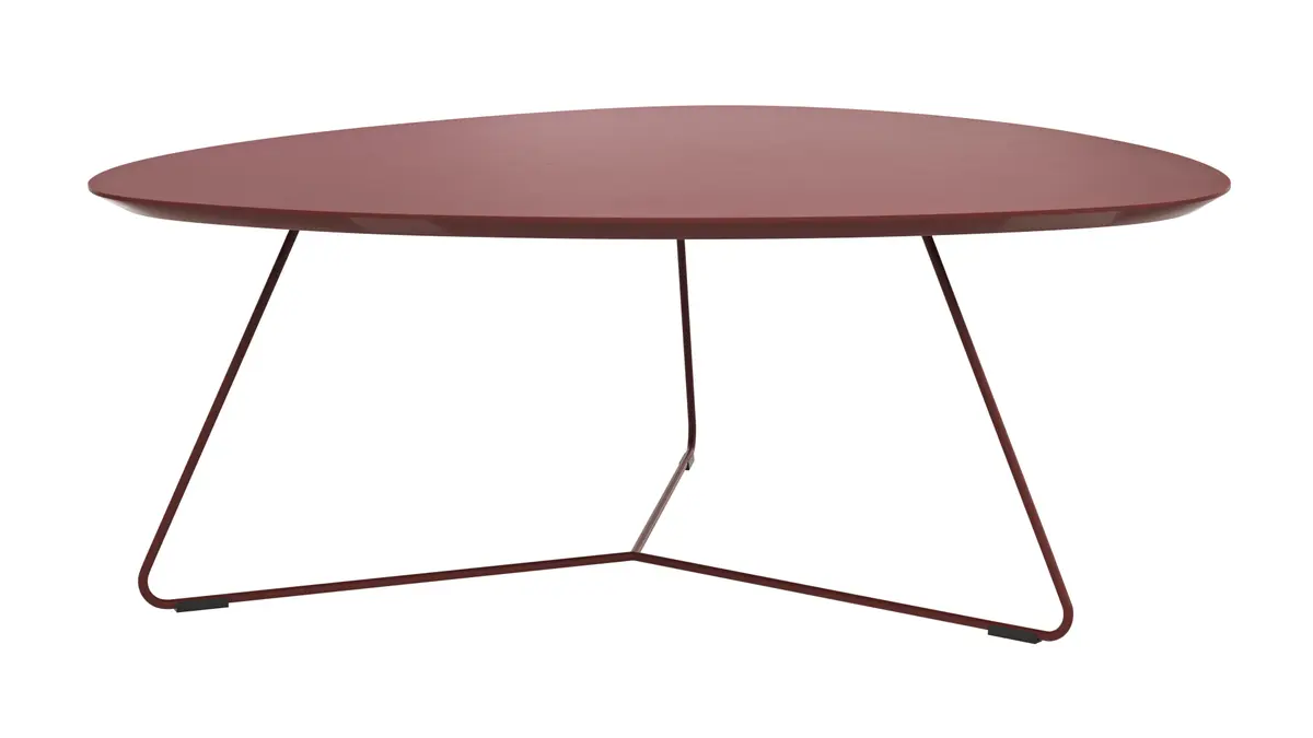 Couchtisch Fano - LBH ca. 96x86x38 cm, Fenix, Bordeaux