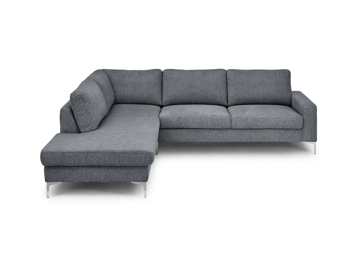 Ecksofa CALM 2.0 - Ecke rechts mit 2,5-Sitzer, Stoff, Anthrazit