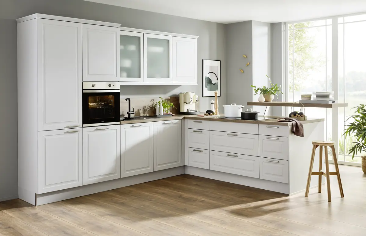 Winkelküche 43.220_4_422, Platingrau Softmatt