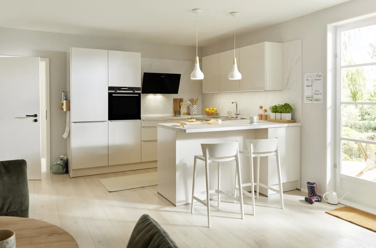 U-Küche 51.160 GL 1 525, weiß