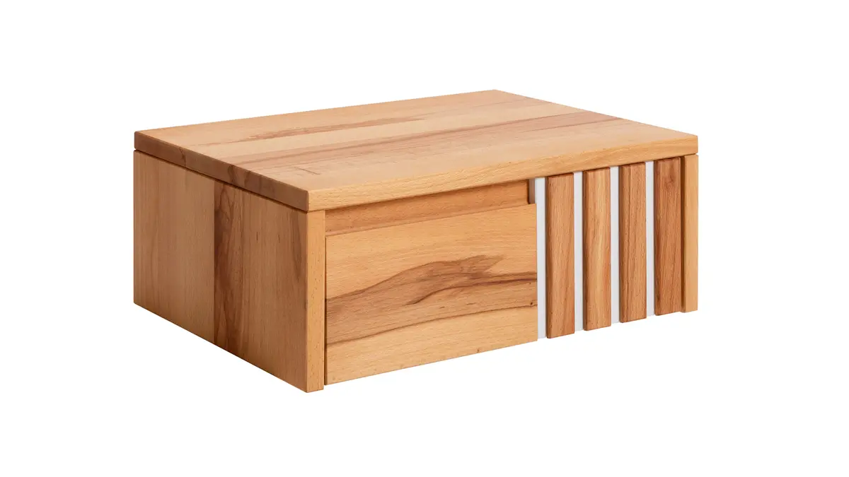  Nachtkonsole Tigris - rechts, Kernbuche massiv, geölt