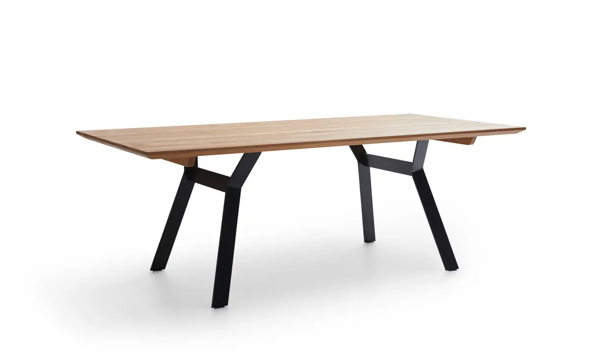 Esstisch Mileto - LB ca. 200x100 cm, Asteiche massiv, Geölt,