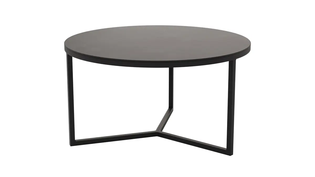 Couchtisch Joan 4 - LBH ca. 58x58x33 cm, Metall, Schwarz