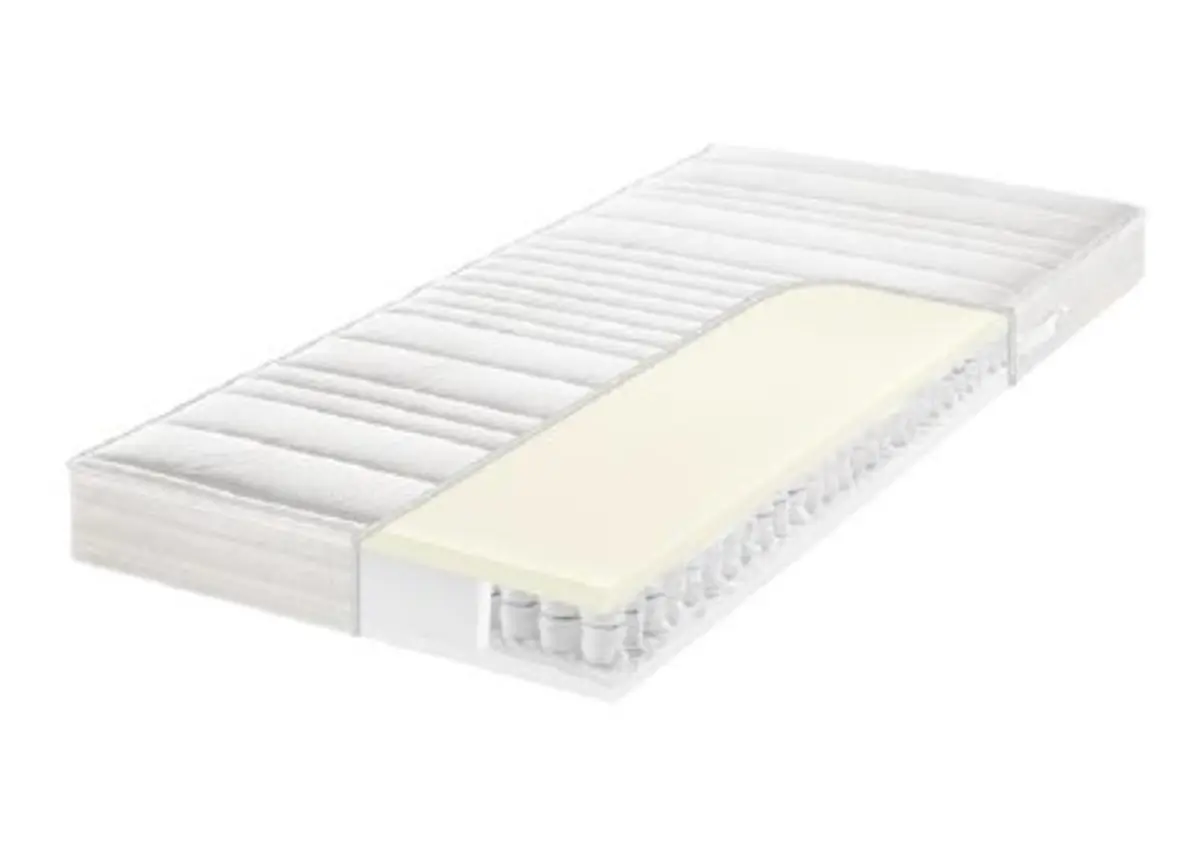 7-Zonen-Latex-Tonnentaschenfederkern-Matratze- Liegefläche ca. 140x200 cm, Fest