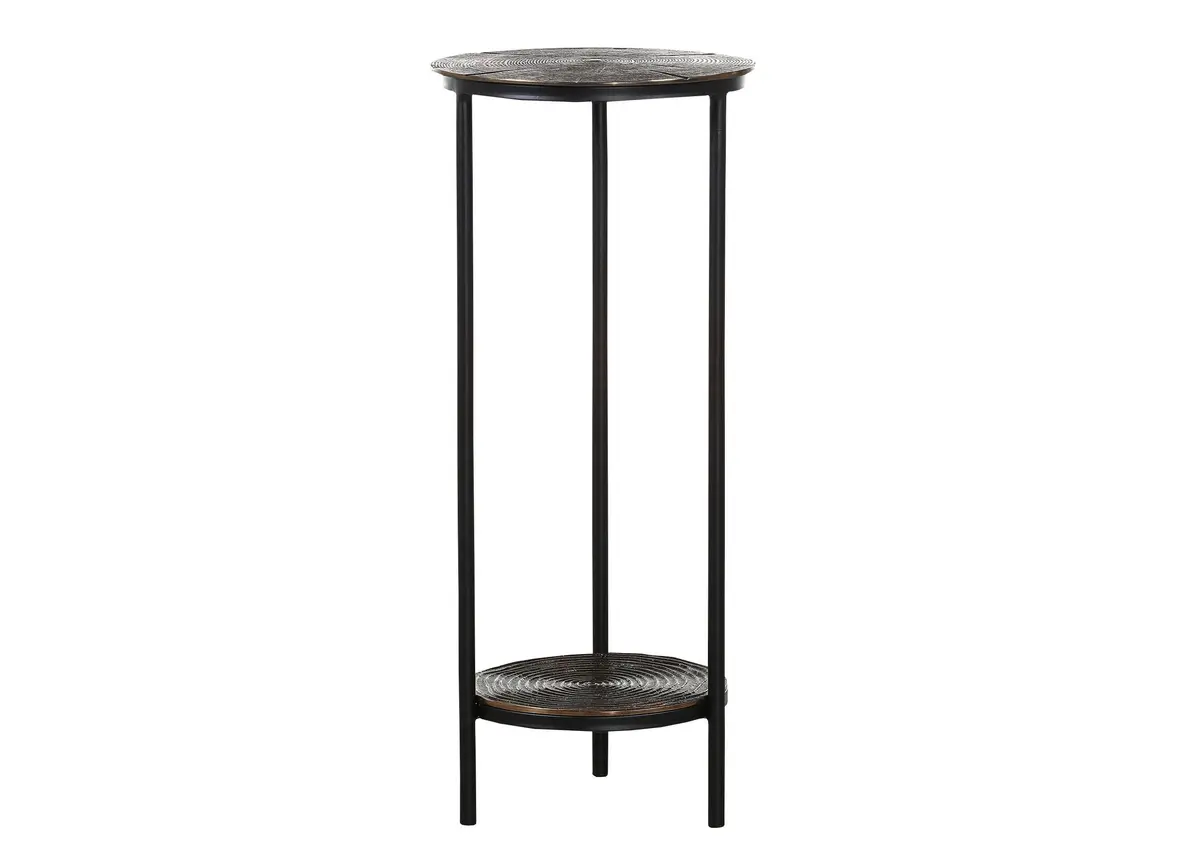 Beistelltisch Cicero - D. ca. 31 cm, Metall, Schwarz