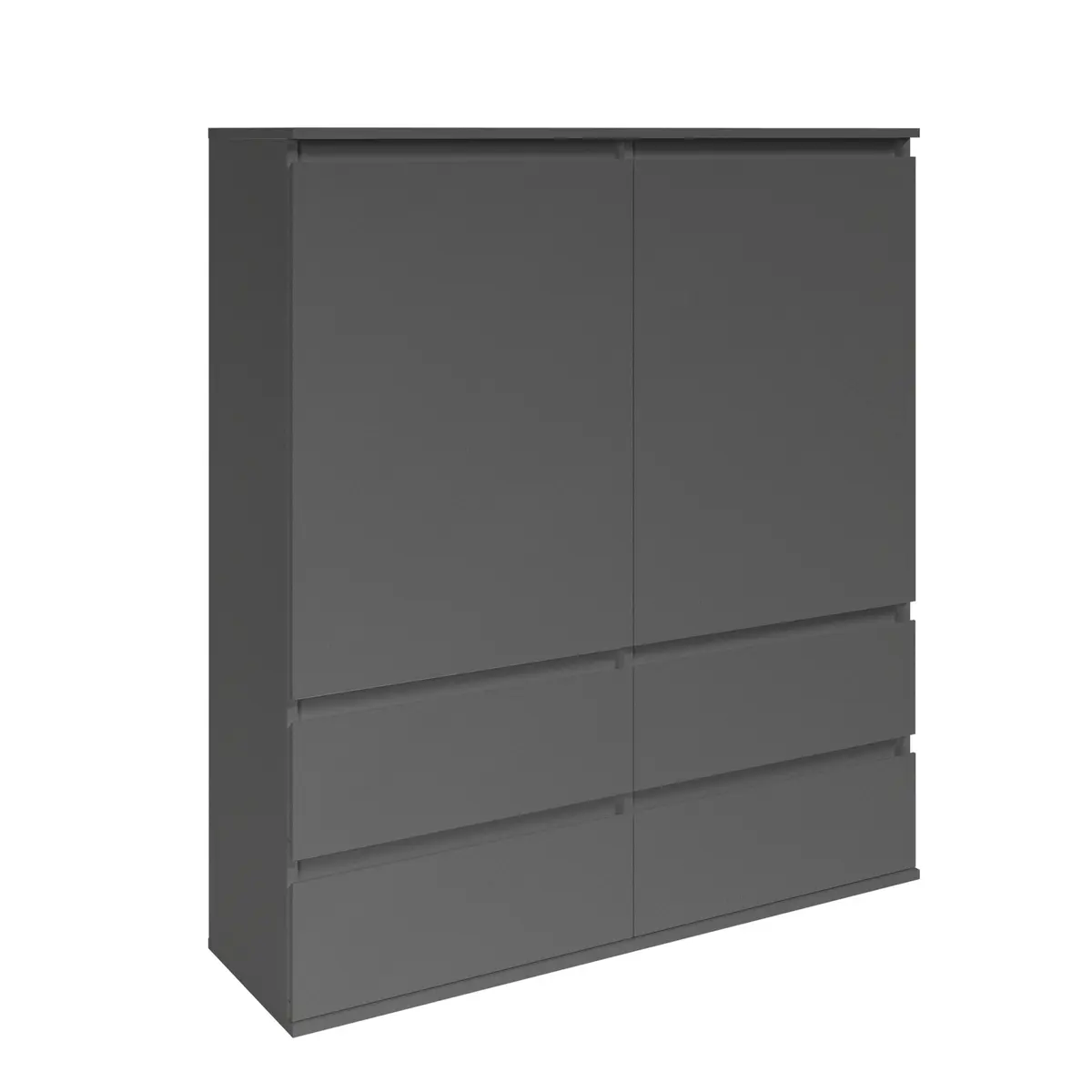 Highboard - B ca. 116 cm, Anthrazit