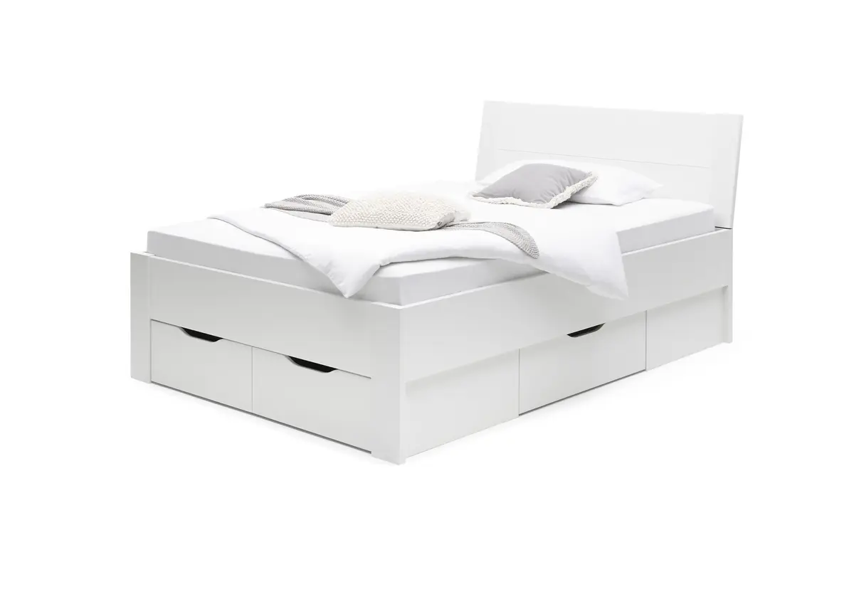Bettanlage ROMED- Liegefläche ca. 140x200 cm, Weiß