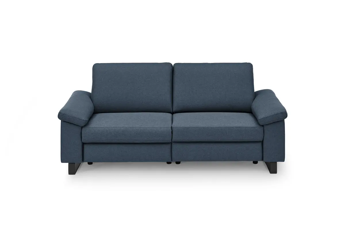 Sofa CALM PLUS 2.0 - 3-Sitzer, Relaxfunktion teilmotorisch, Stoff, Dunkelblau