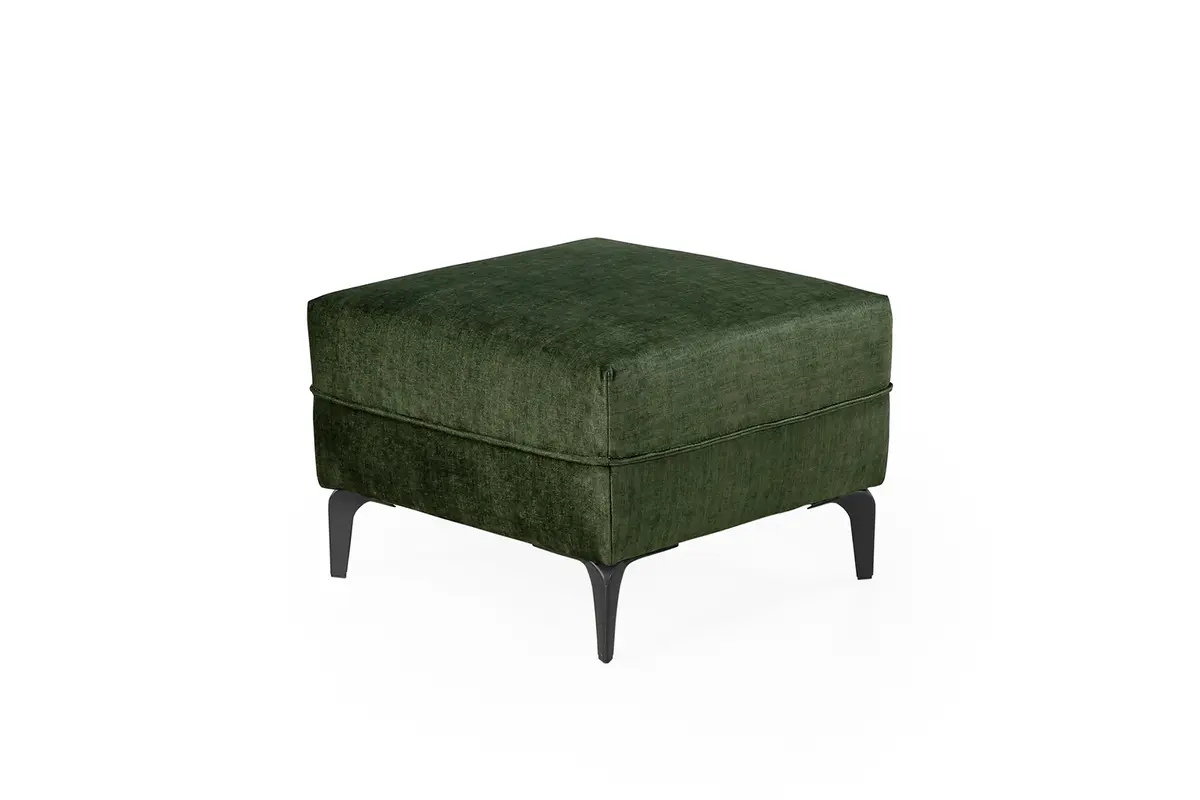 Hocker - Stoff Dunkelgrün