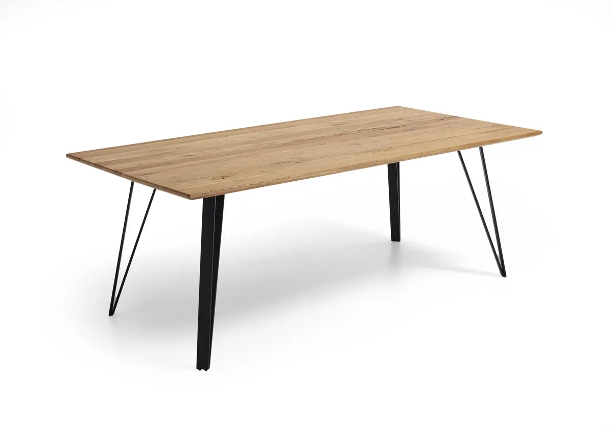 Esstisch - LB ca. 180x100cm, Balkeneiche massiv