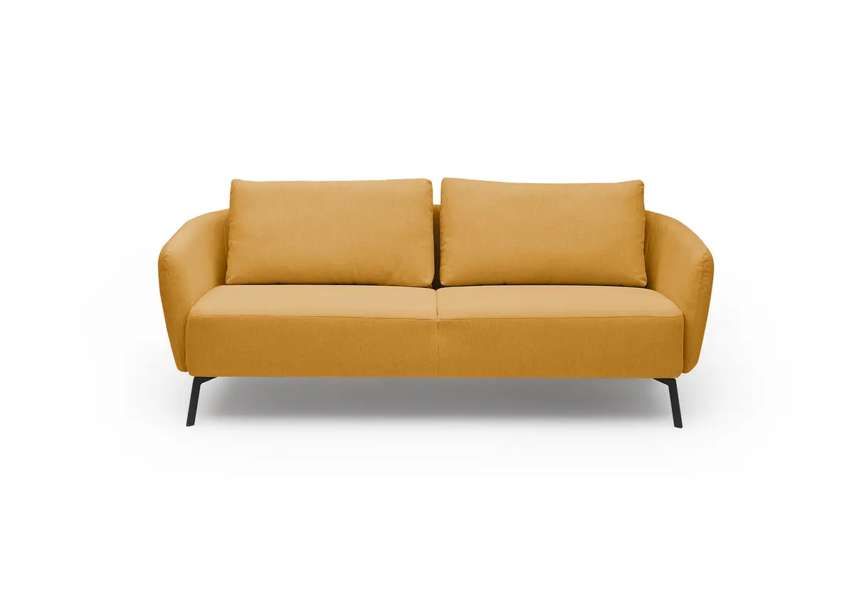 Sofa CARLLOTA - 3-Sitzer, Stoff, Kurkuma