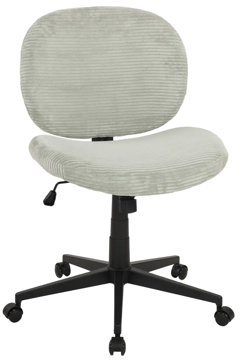 Drehstuhl - höhenverstellbar, Cord, Mint