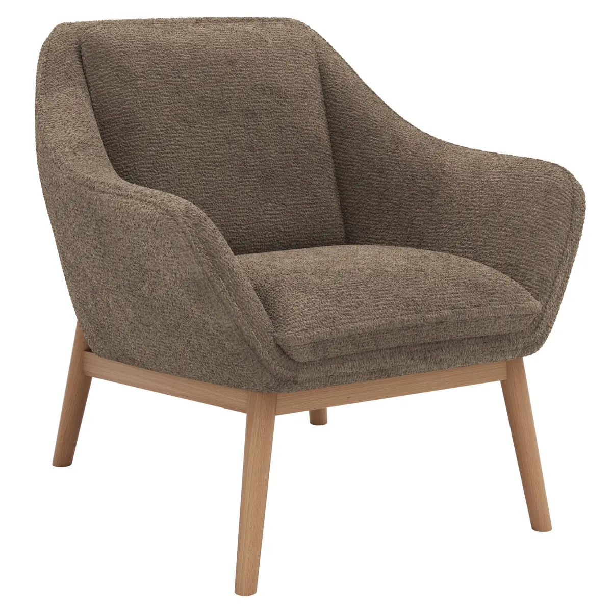 Sessel Karasu - Posh, Stoff, Taupe