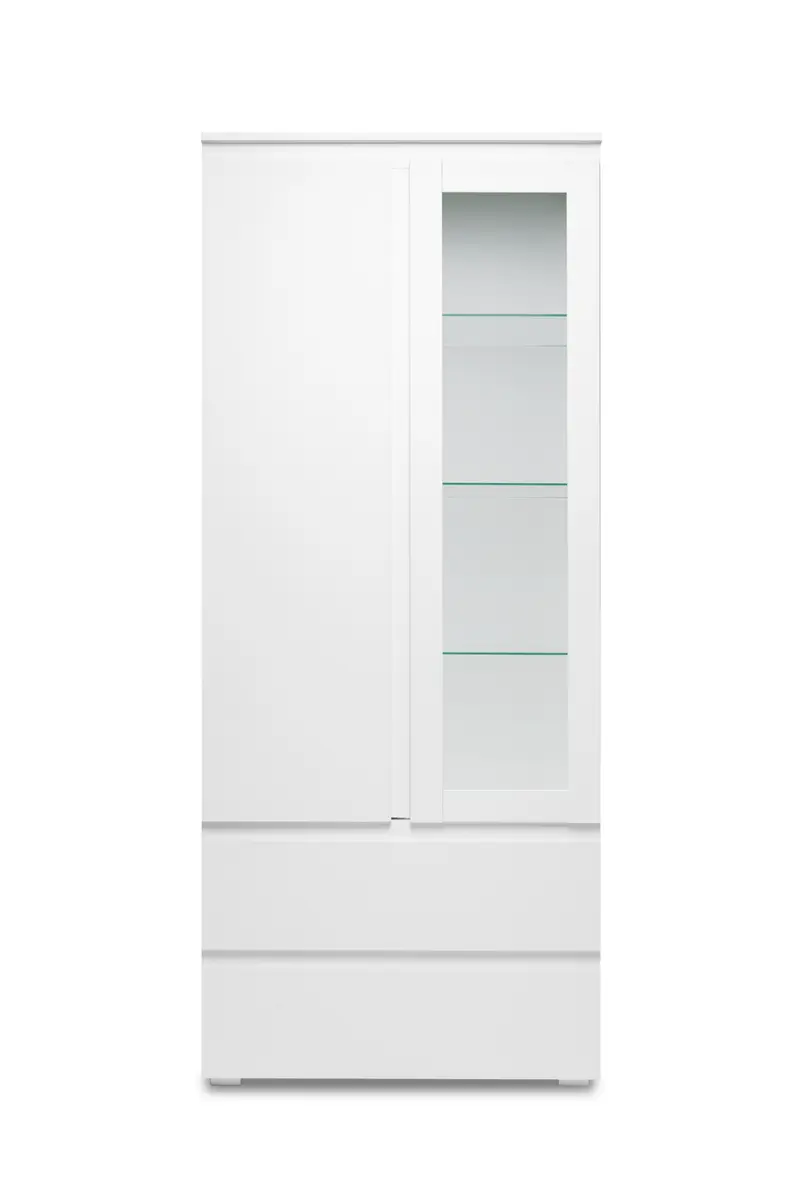 Vitrine- Weiß, Matt