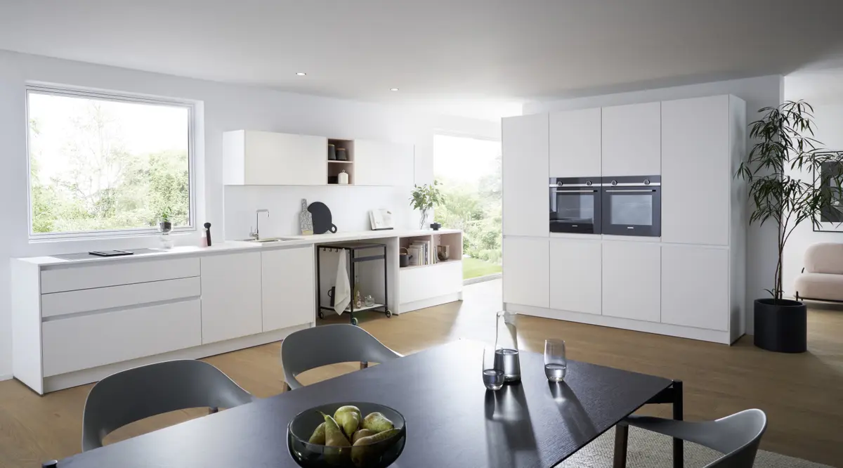 Wohnküche 56.210 CO 4 523, Kristallweiß matt 