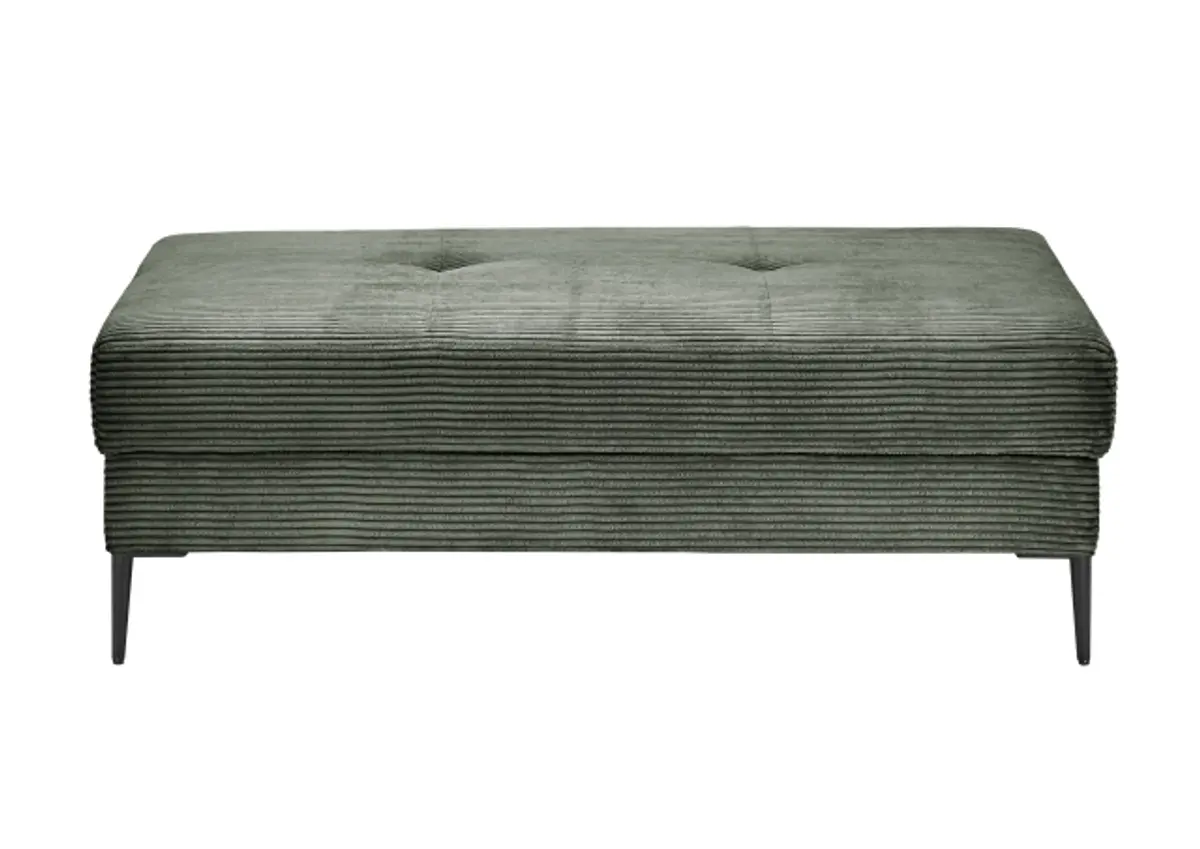 Hocker - Stoff, Grün