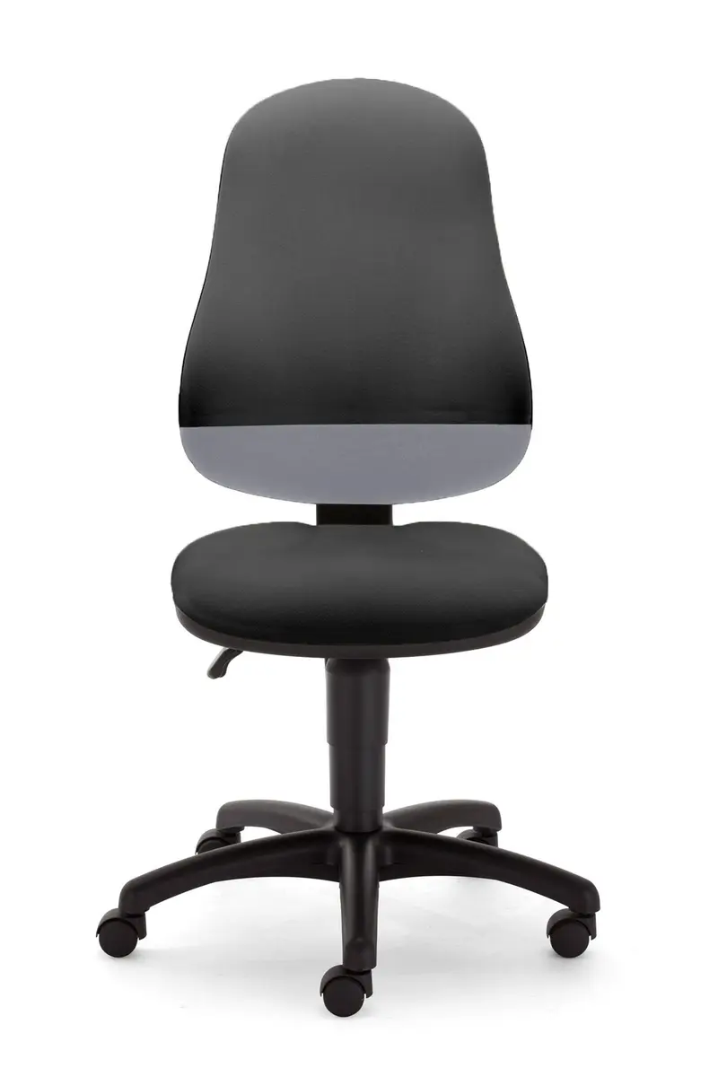 Drehstuhl - Stoff, Schwarz, Grau